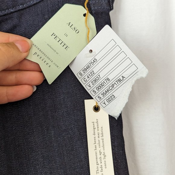 Anthropologie Pilcro and the Letterpress Dark Wash Flare Jeans Size 27 - Picture 5 of 13